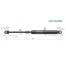 Amortizor telescop 50N 240mm STABILUS #0824060050N